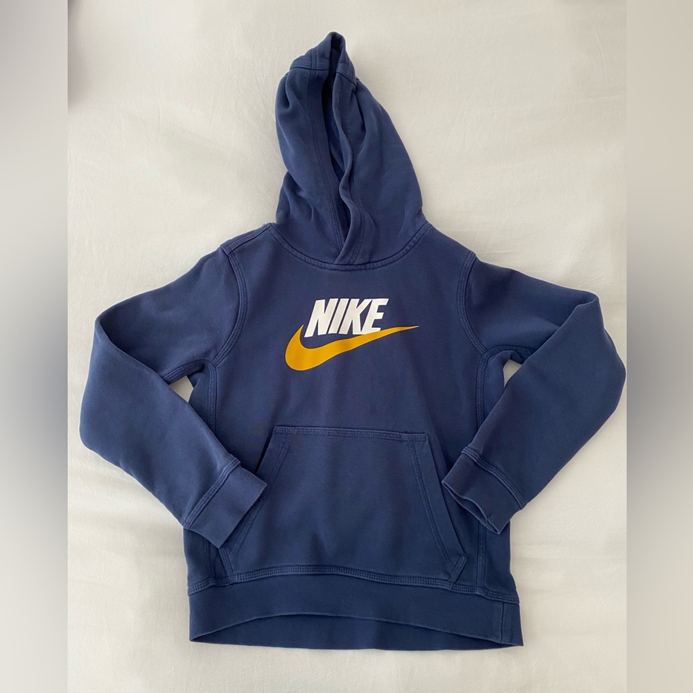 Kids Nike Navy Blue Hoodie